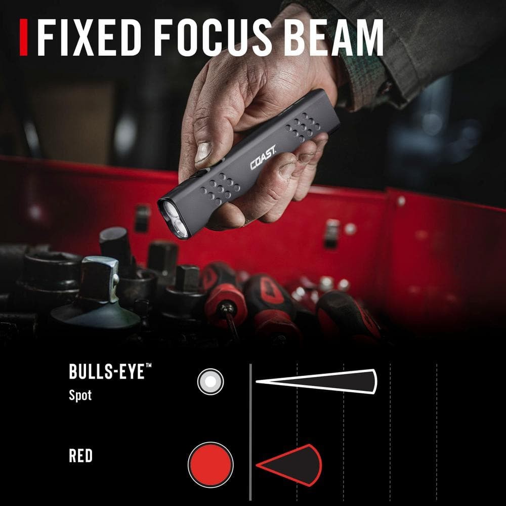 Coast Slayer Max 1000 Lumen Rechargeable LED Handheld Flashlight w/ Battery