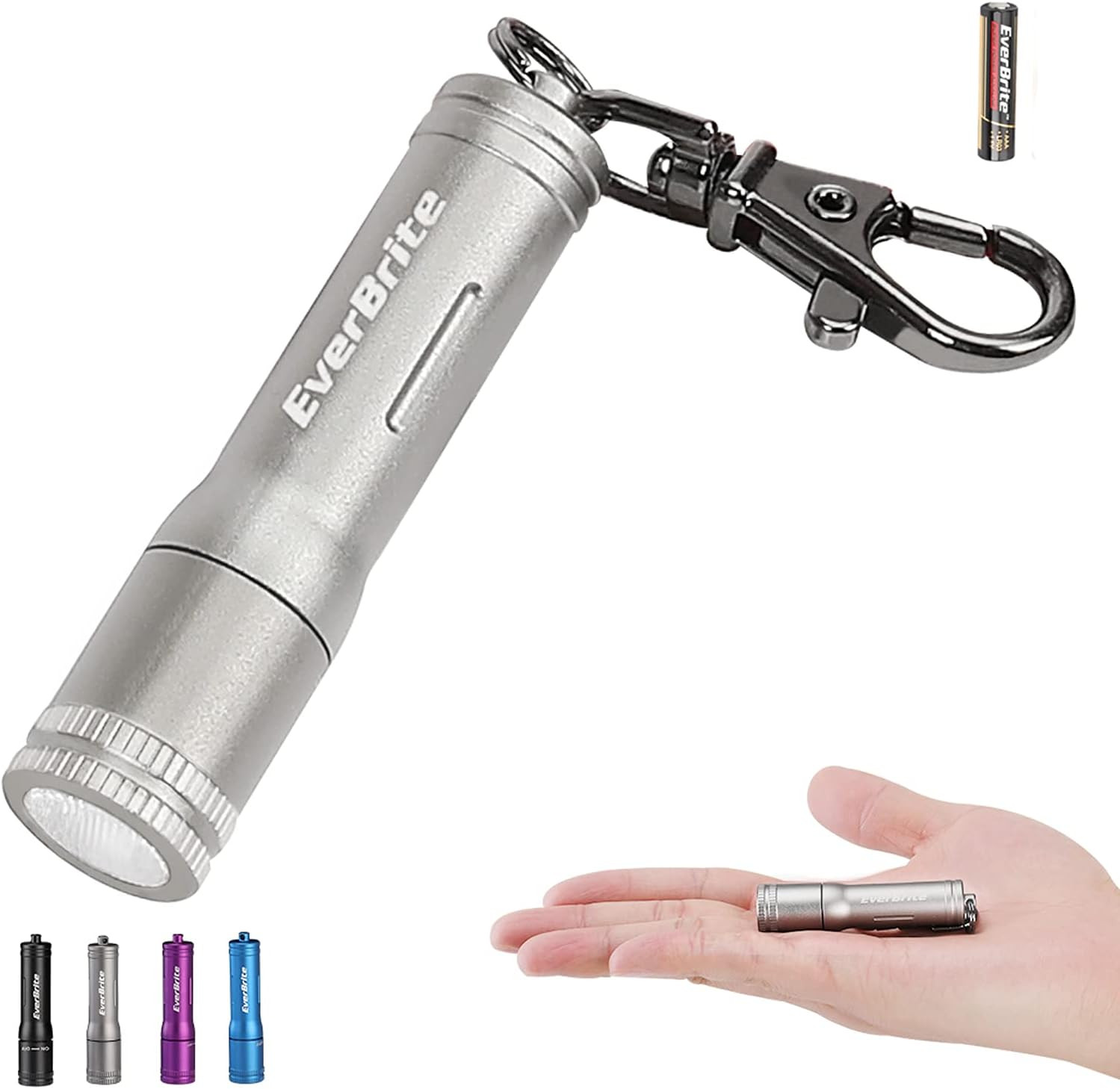 Keychain LED Flashlight Mini Bright Key Ring Portable Pocket Torch for EDC, Part