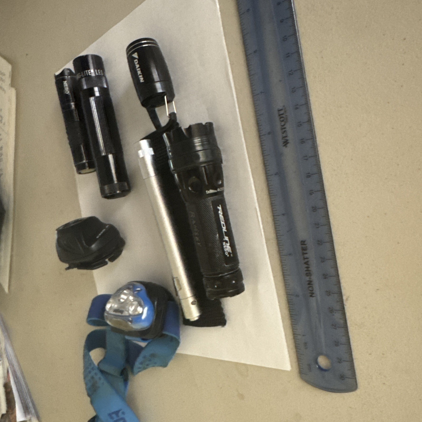 Flashlights Lot Of Seven Various Sizes All Working