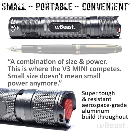Black Light UV Flashlight 385-395nm Professional Grade High Power LED