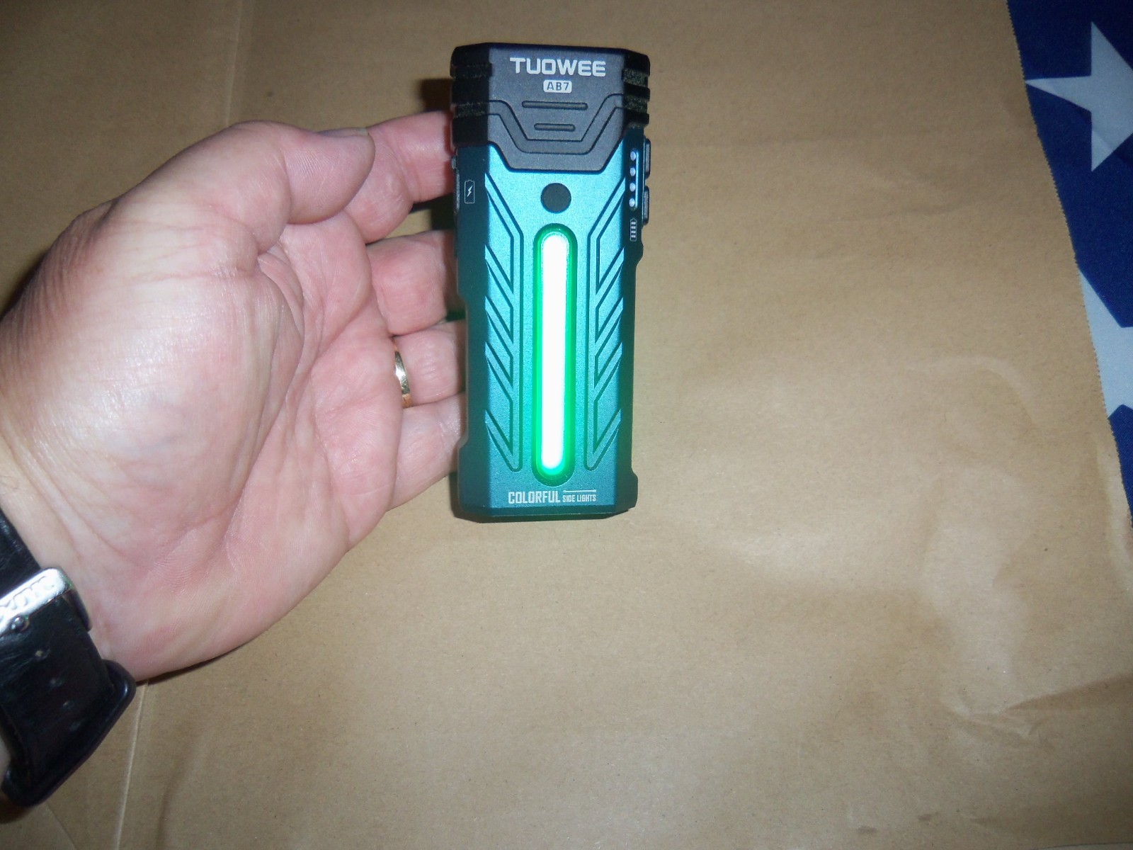 TUOWEE AB7 EDC Tactical Flashlight Rechargeable, Dual Modes 3,250 Lumens LOOK!