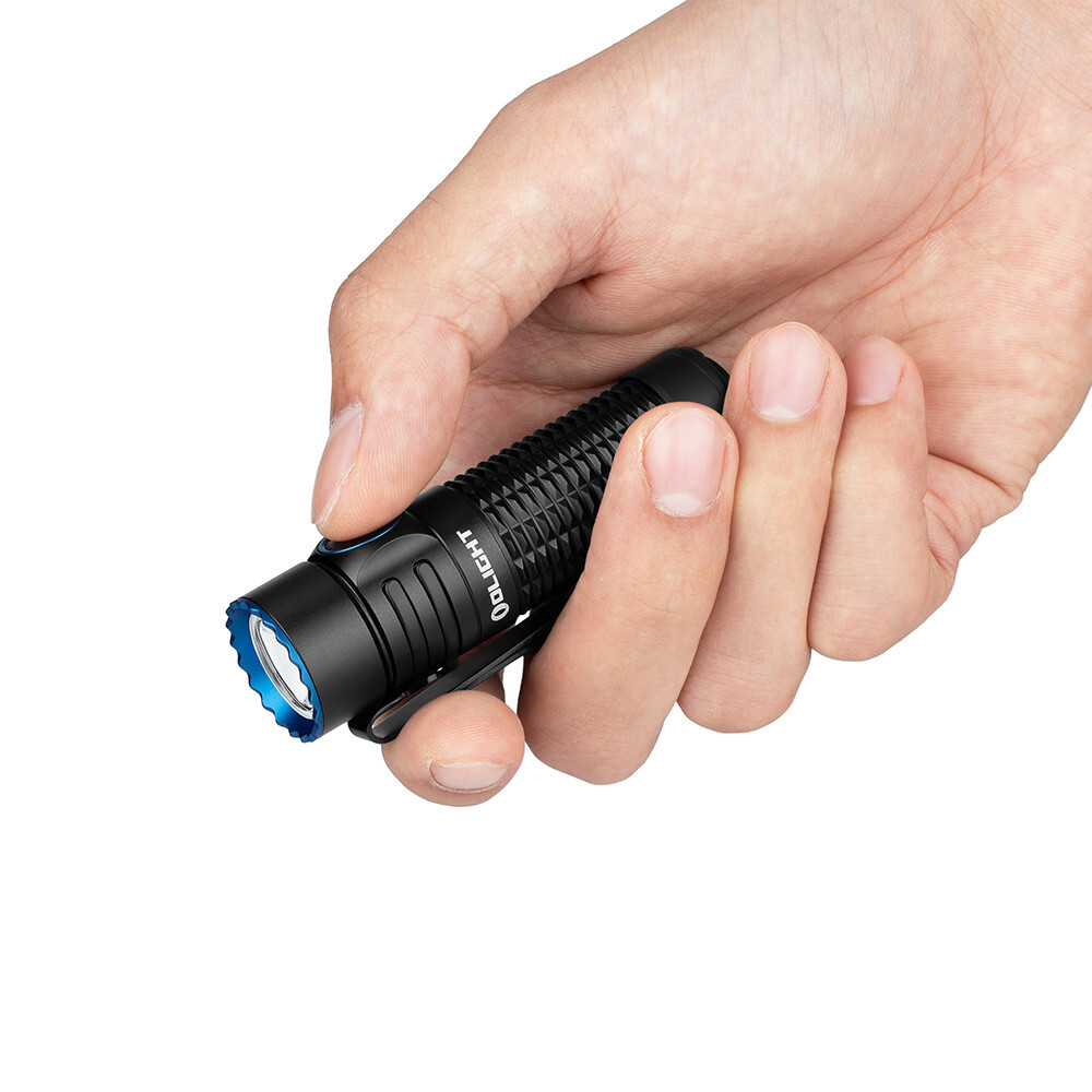 Olight Baton 4 Regal Blue Premium Rechargeable Flashlight & Warrior Nano Black