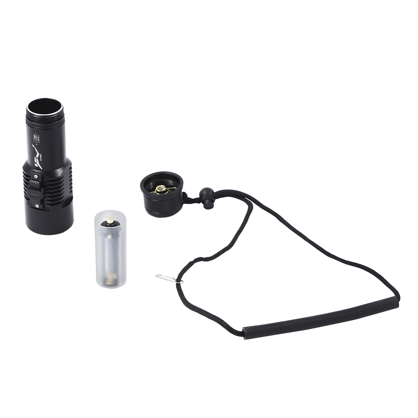 22.2W P70 Dive Light LED 400Lm Waterproof 100m Rechargeable Scuba Flashlight