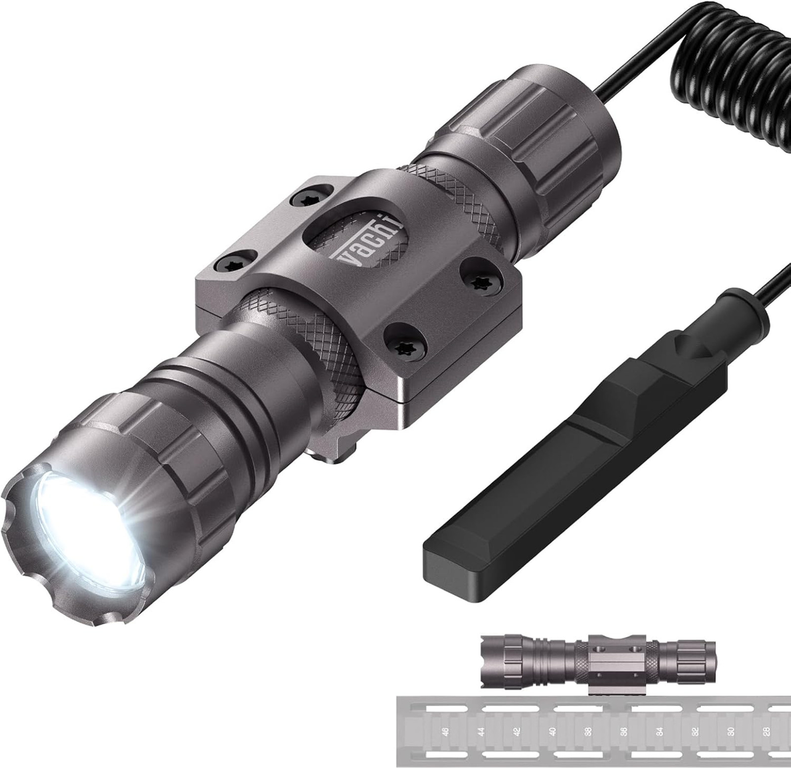 FL22 Tactical Flashlight LED 1200 Lumens Waterproof IP65 M Lock Rail Mount