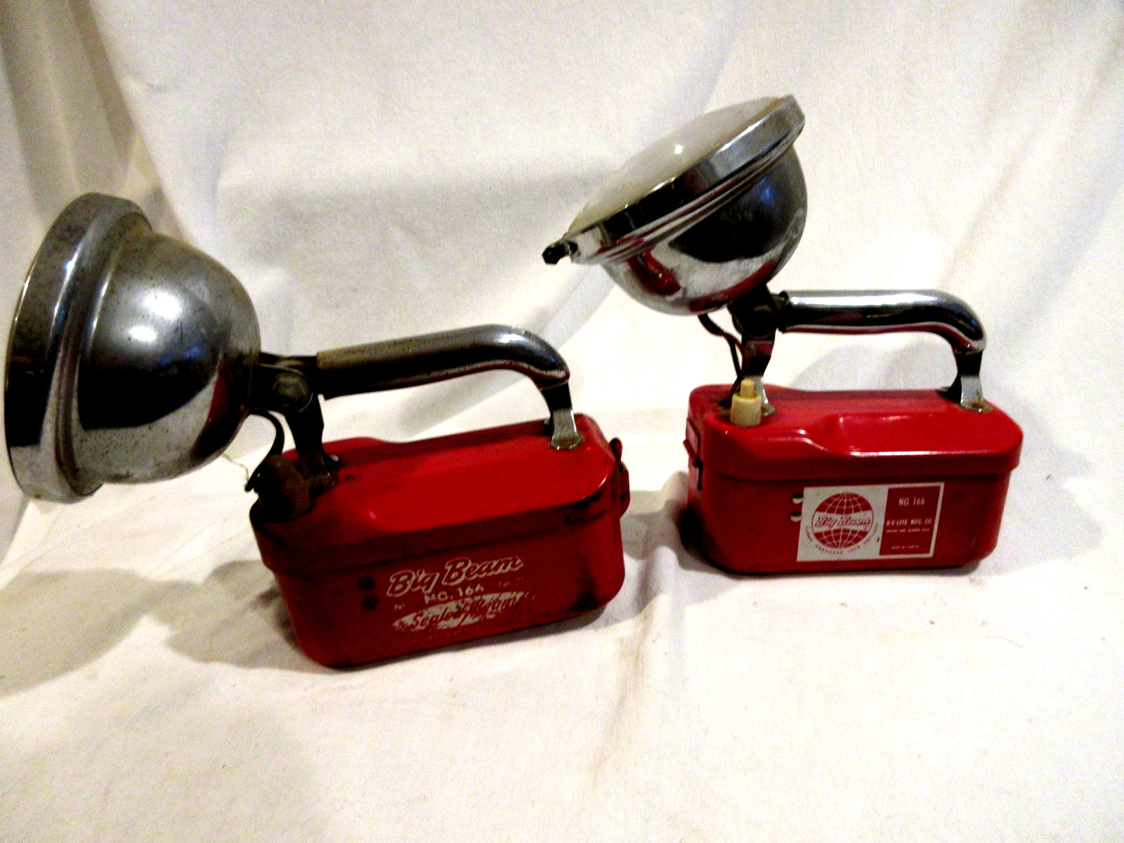 2-Big Beam Flashlights Model 166