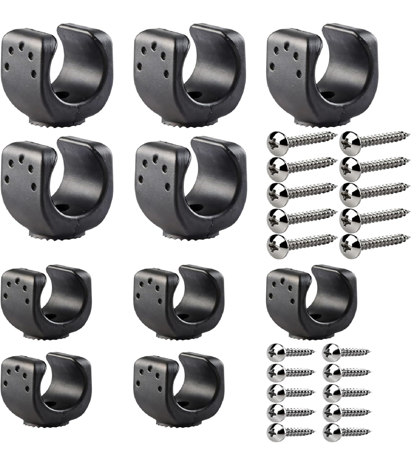 Vagocom 10Pcs Universal Flashlight Holder with Screws,Torch Mounting Brackets…