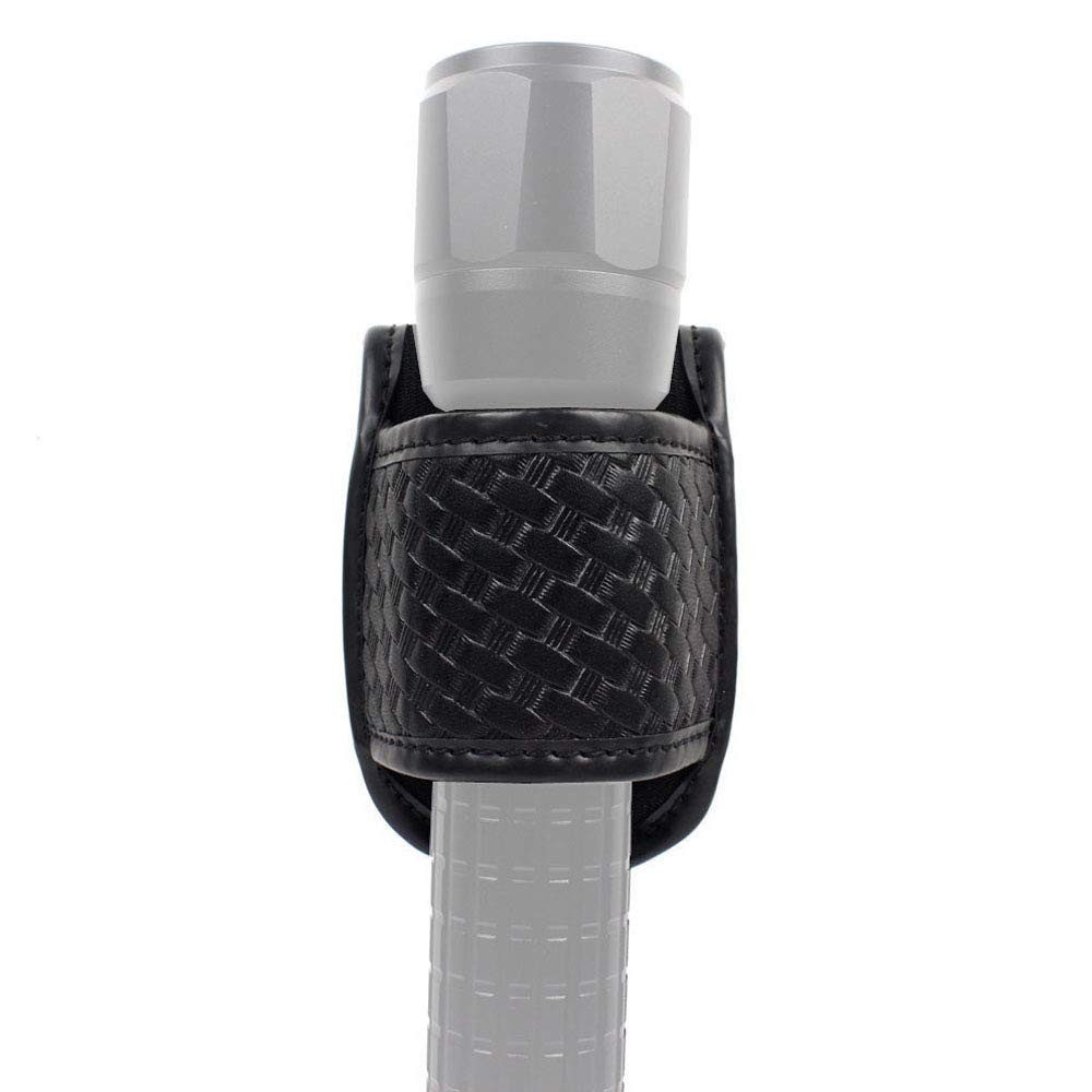 Basketweave Open Top D Cell Compact Light Holder, Duty Belt Accessories-Flash…