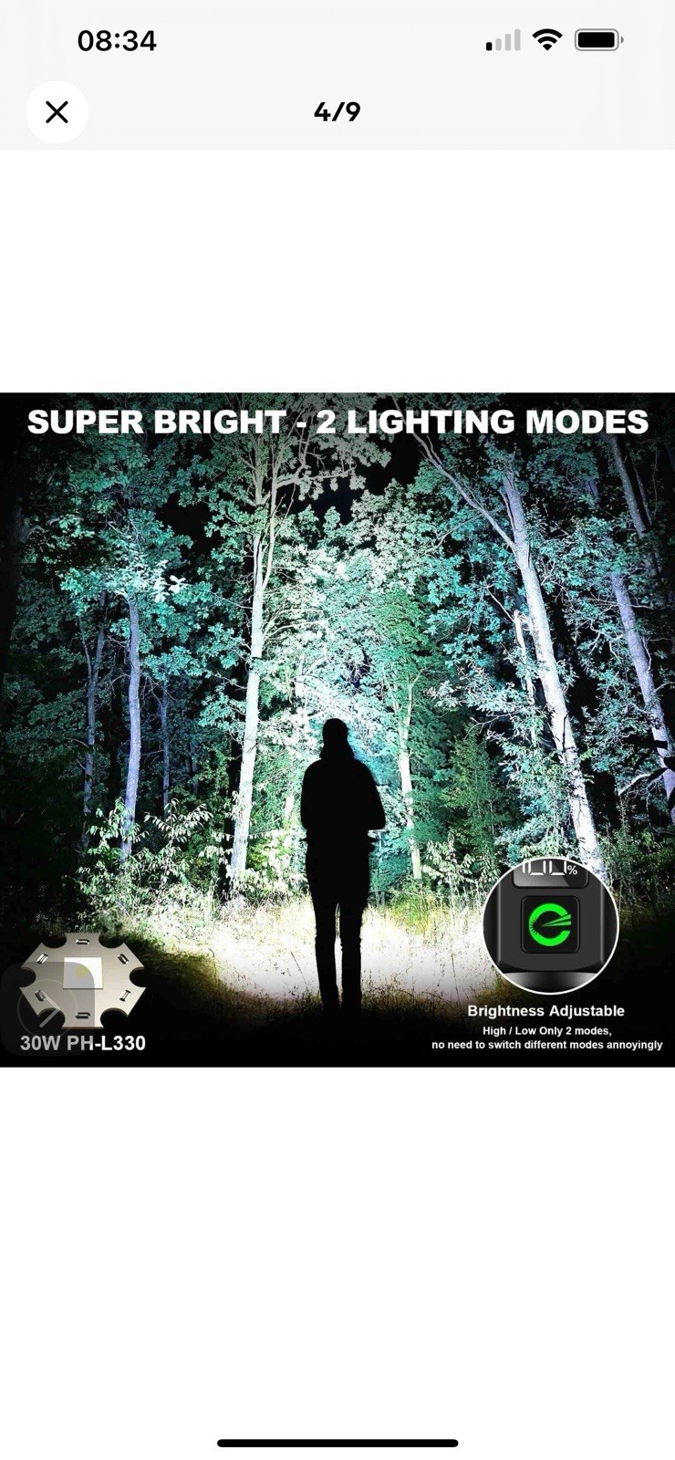 Rechargeable Flashlights High Lumens 100000 Single 2 Modes, Super Bright LED …