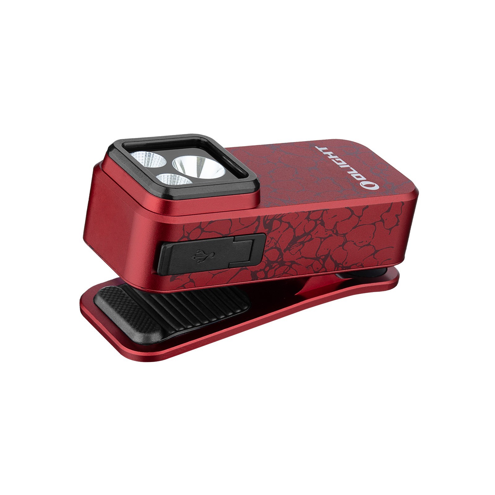 Olight Oclip Pro Molten Lava Clip On light, Flood/Spot/Red Light, 500 Lumens