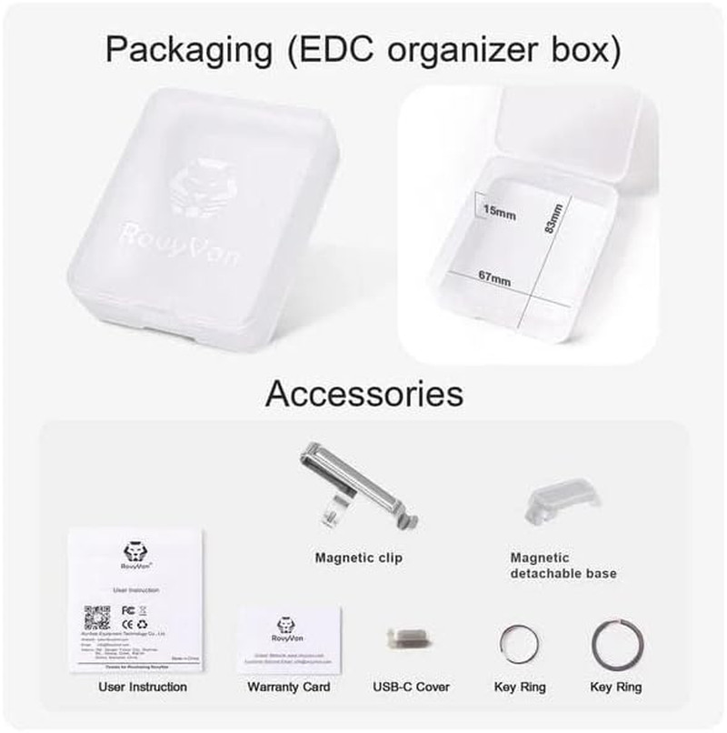 Aurora A5 G4 Rechargeable Keychain Flashlight, USB C Charging, 5000K, 420 Lumens