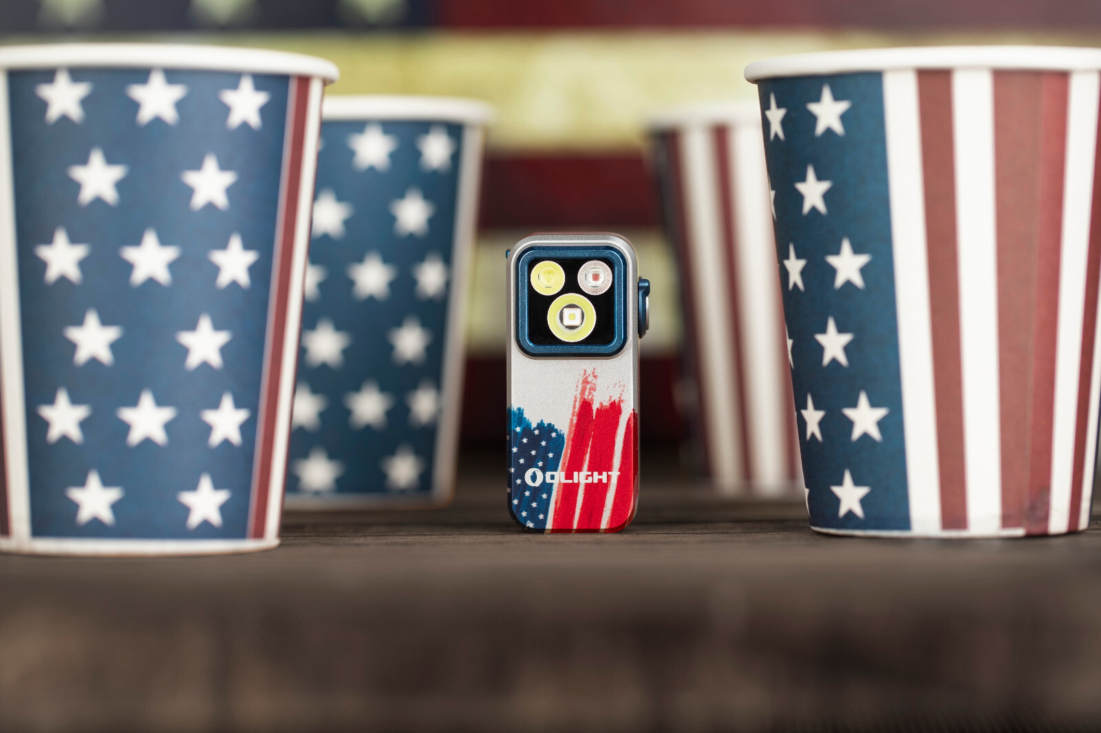 Olight Oclip Pro Stars & Stripes Edition 500 Lumens Clip on Flashlight