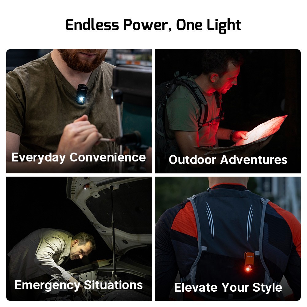 Olight Oclip Pro Romance Rose Arrow Purple, Floodlight Spotlight/Red Light, 500L