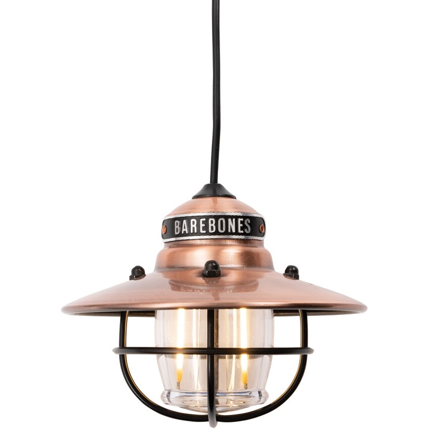Barebones Living Edison Pendant Light Copper Powder-Coated Steel Construction