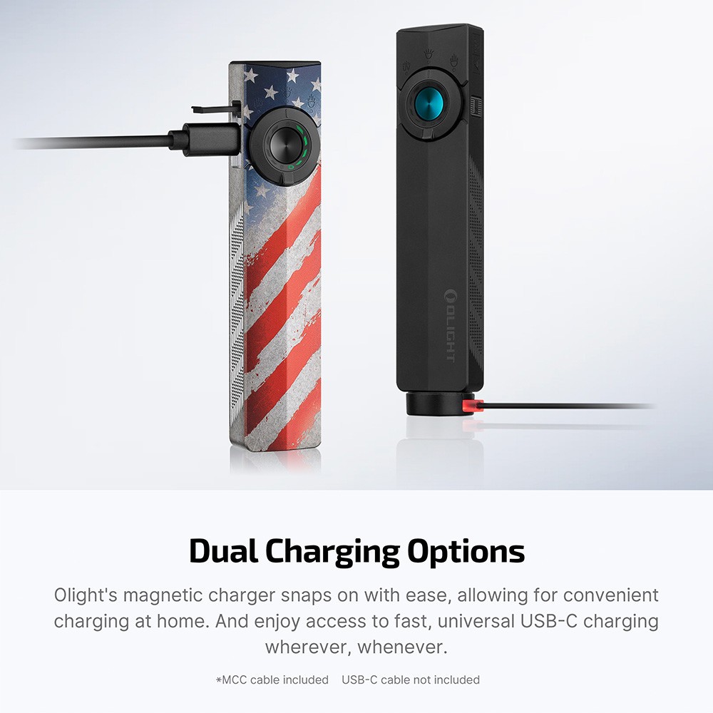 Olight ArkPro Class 3R Stars & Stripes CW, 1500L, 4 Lights, 7 Config, FREE Coin