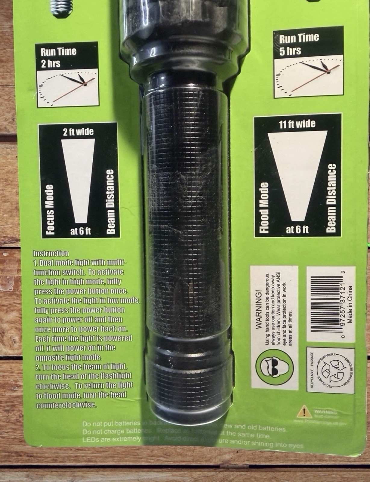 GRIP (Grand Rapids Industrial ) 37121 Tactical 2000 Lumen Flashlight – NEW!