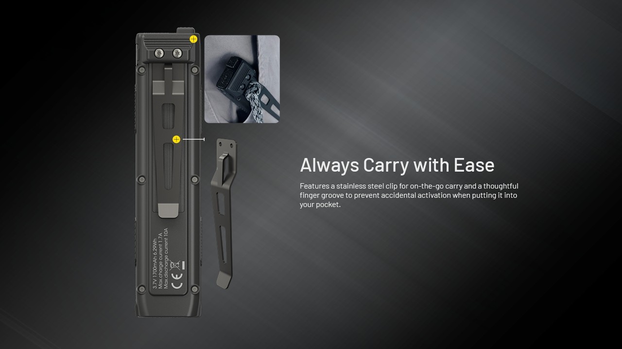 Nitecore EDC27 UHi 3100Lumen Ultra Slim Flat EDC Flashlight Tactical Light Torch