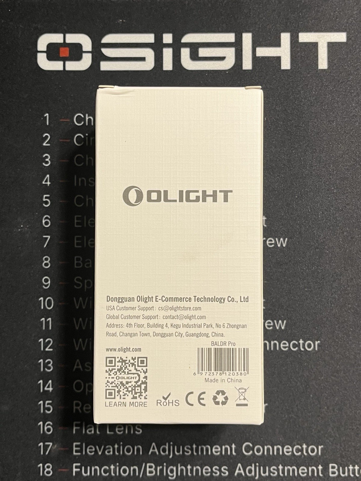 New Olight Baldr Pro Tactical Light Laser 1350 Lumens 260 M Throw