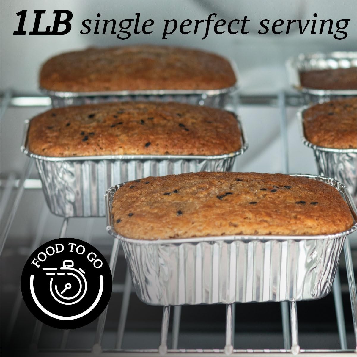 Spare Essentials (55 Pack) 1LB Mini Foil Loaf Pans – 1 Pound Pack of 55, 1 LB