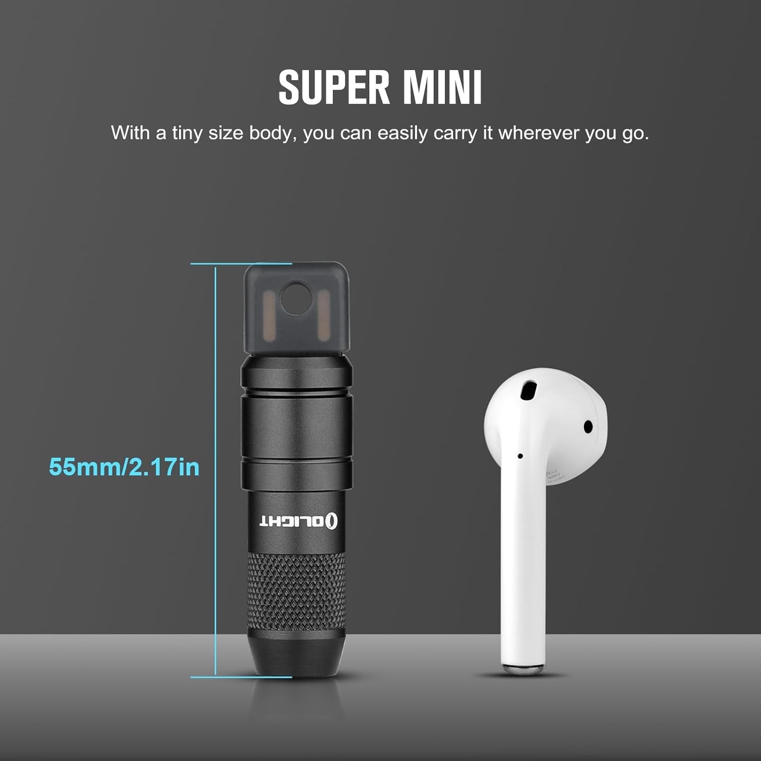 imini 2 50 Lumens Tiny Keychain Flashlight EDC Everyday Carry Waterproof