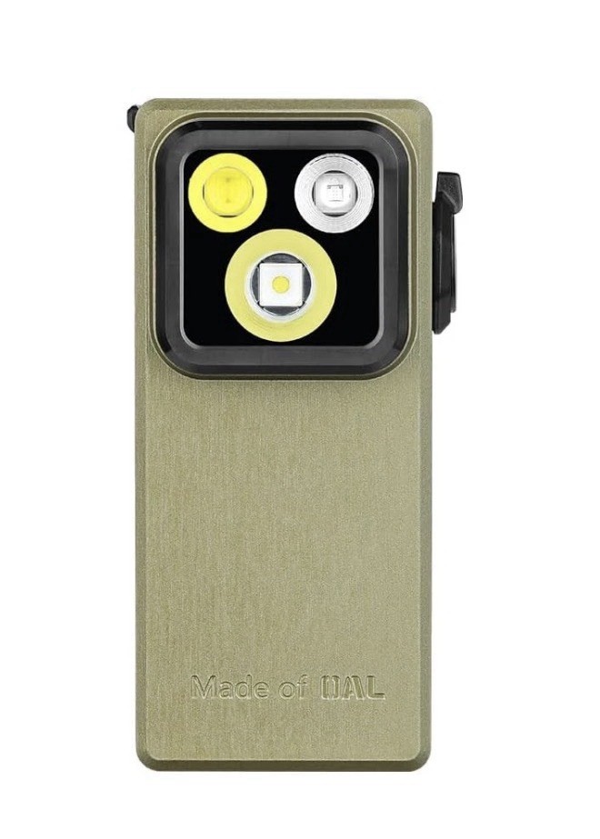 Olight Oclip Ultra Rechargeable Clip On Flashlight Olive Green Sealed