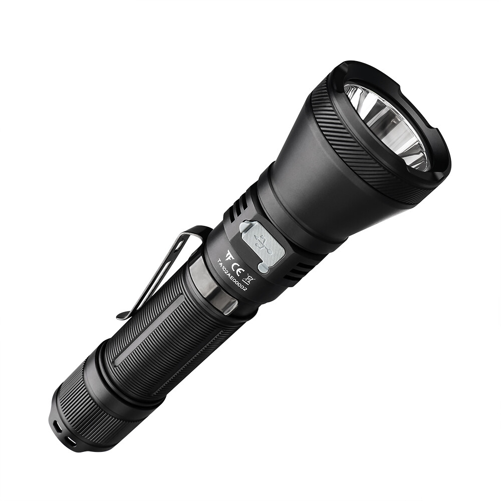 Trustfire 1800 Lumen 550M Range LED Tactical Flashlight Type-C Rechargeable IP68