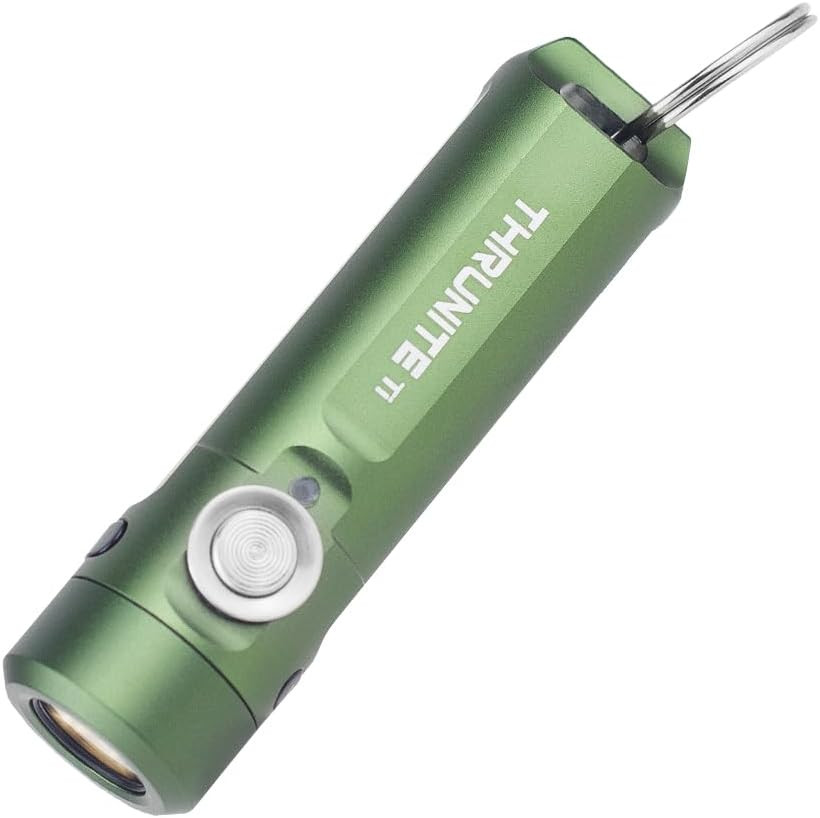 Ti Keychain Flashlight, USB-C Rechargeable Mini Flashlight, 650 Lumens