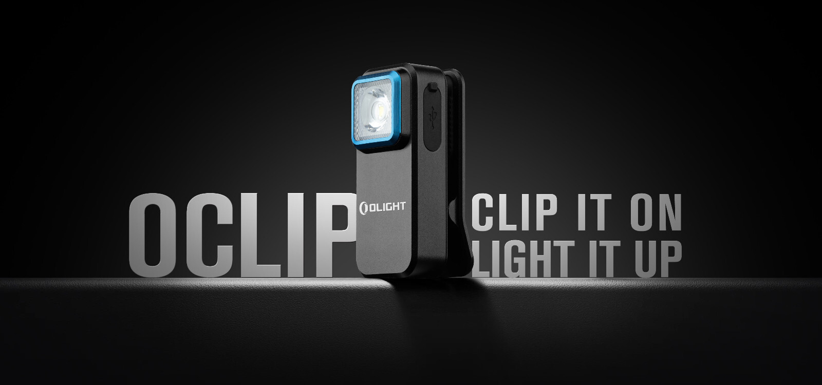 Olight Oclip Clip Light with White and Red Clip-on Light, 300 Lumens, 70 Meters