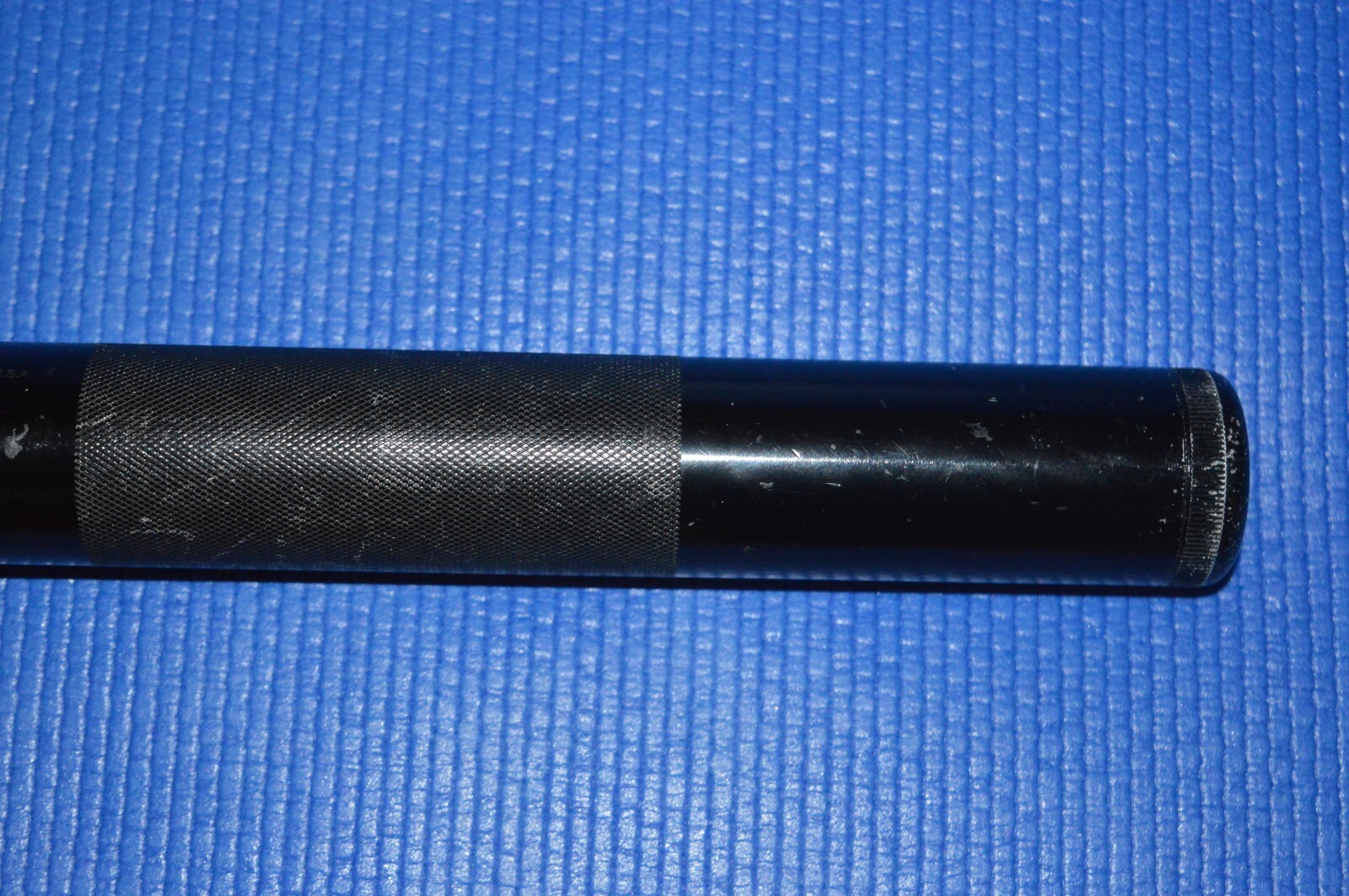 Mag-Lite Black Flashlight Mag Instrument Ontario California Engrave Writing
