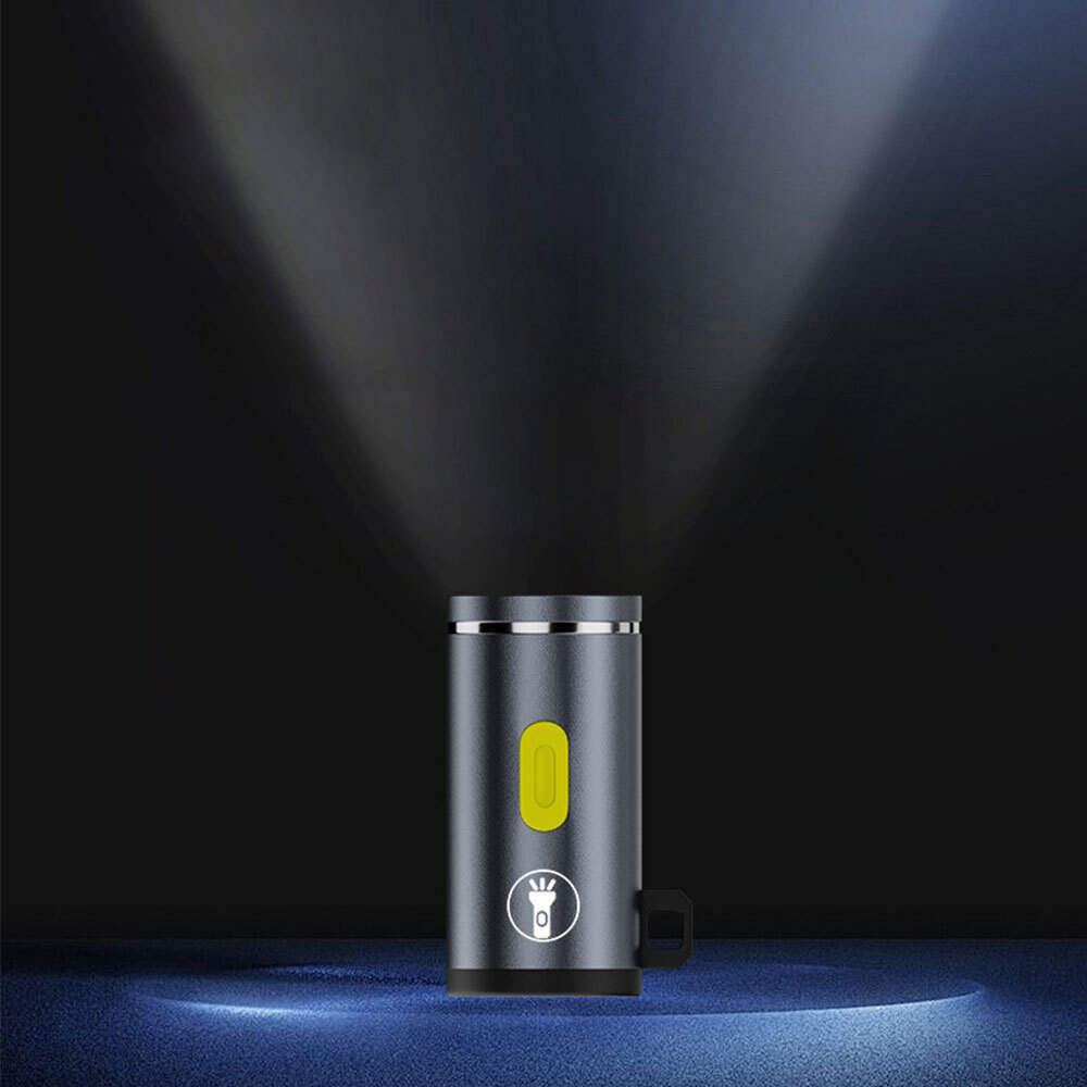 Type-C LED Multifunctional Strong Light Pocket Keychain Flashlight AE