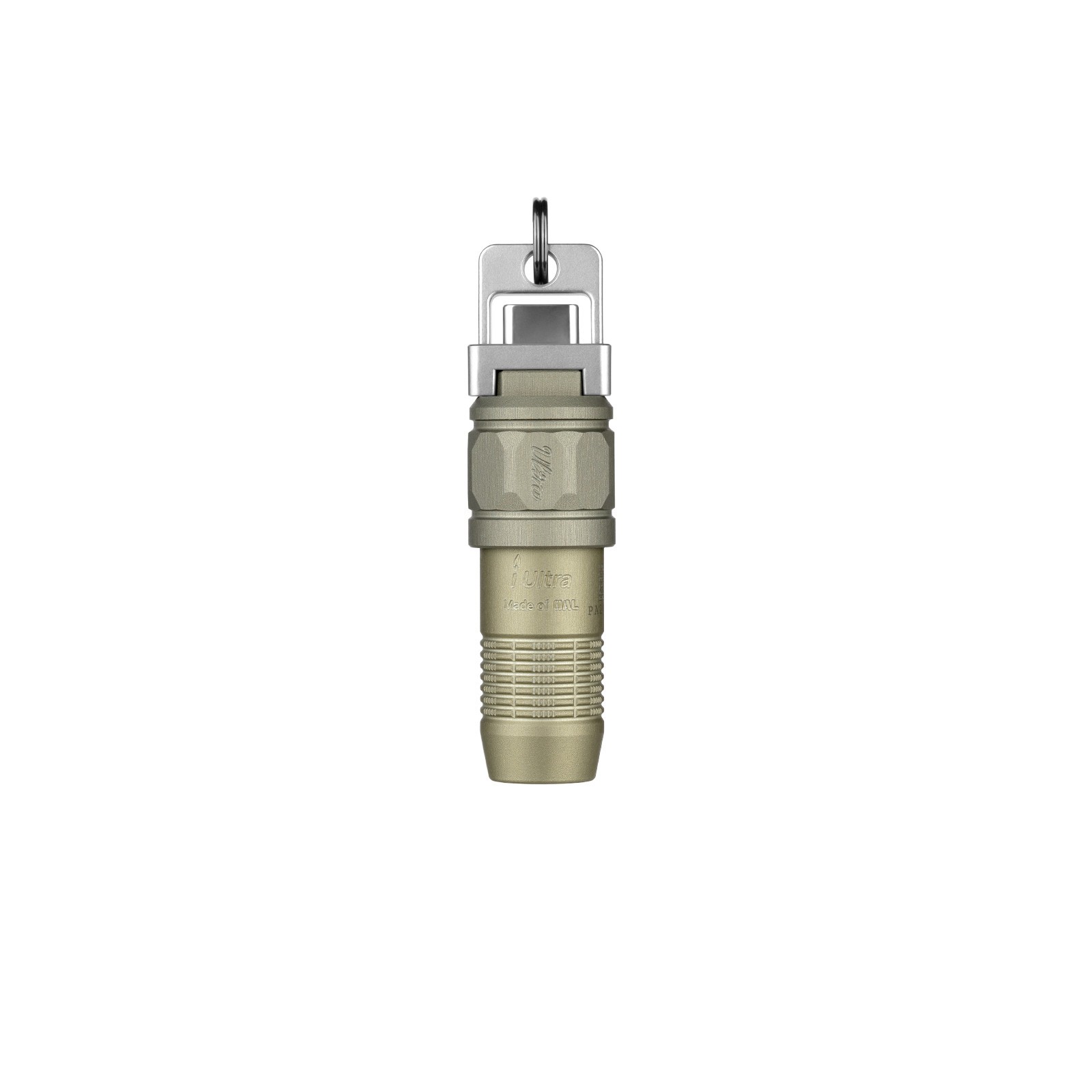 Olight iUltra Olive Green OAL Keychain Flashlight, 80 Lumens, USB-C Charging