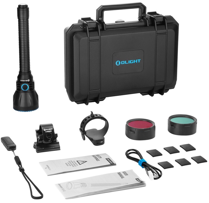 Olight Javelot Turbo 2 Black Premium Kit 1500M Long Range Flashlight, 1800 Lum