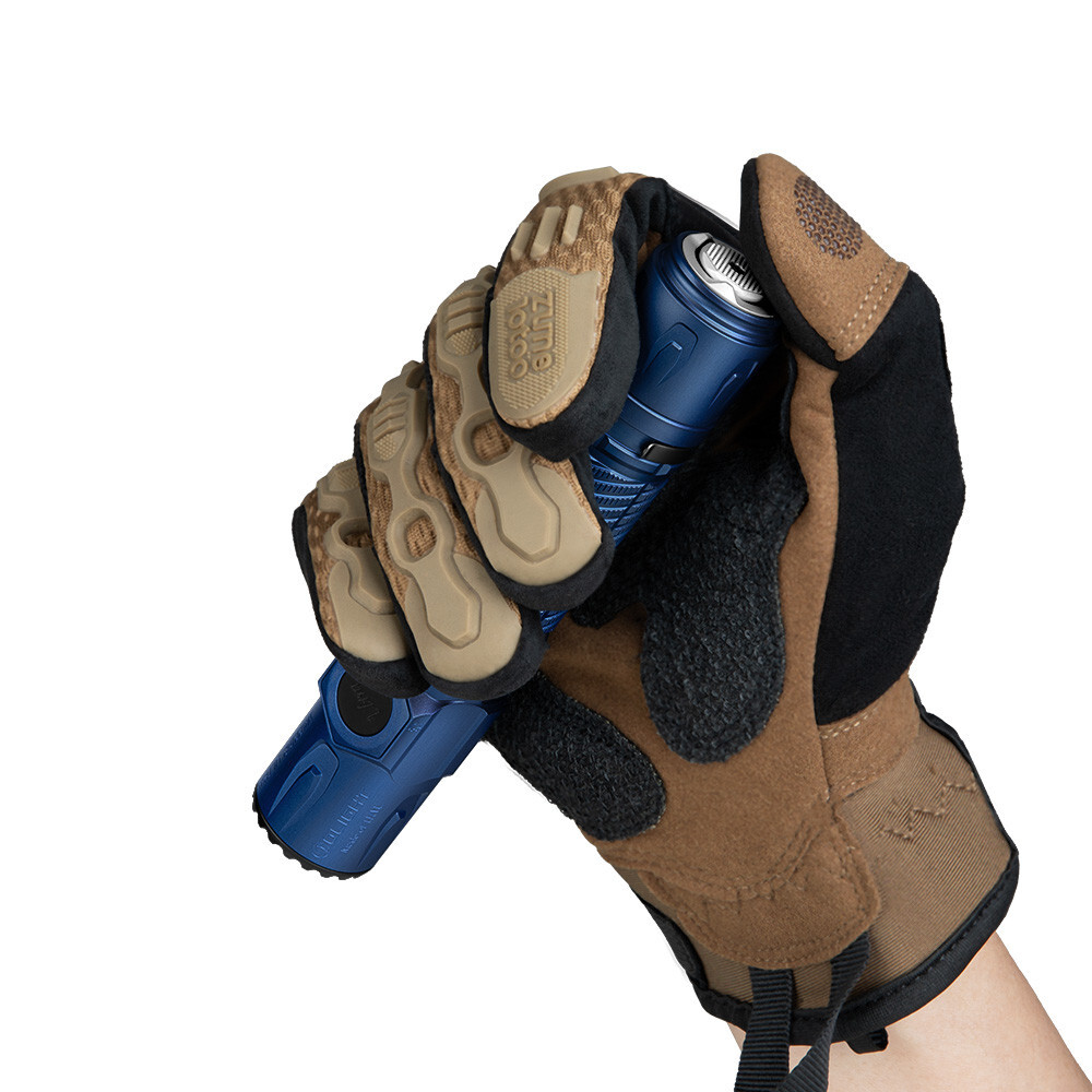 Olight Warrior Ultra Navy Blue Flashlight & Oclip Pro White Clip-On Light