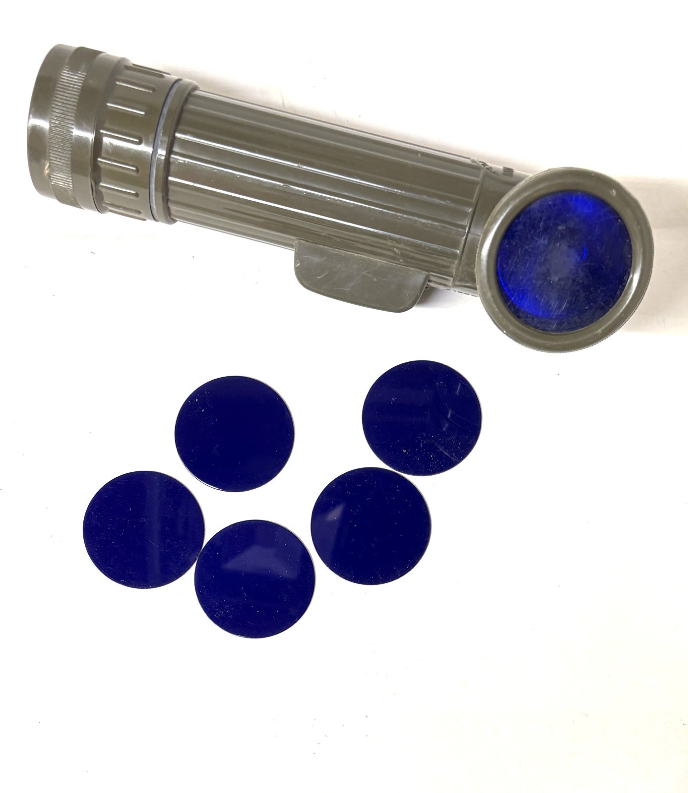 Blue Lens for GI Angle Head Flashlight Military MX-991/U 5-Pack (E1)