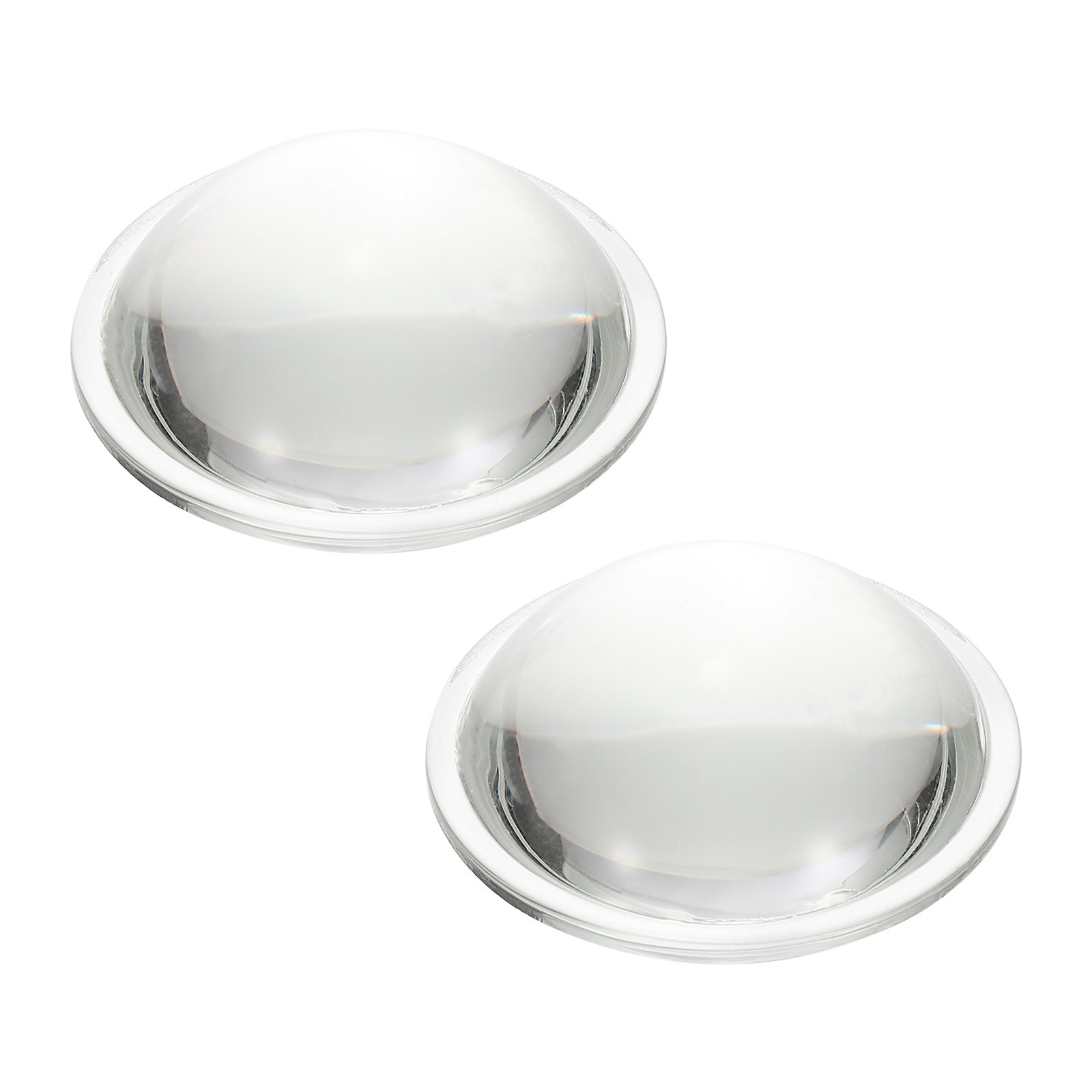 Diameter 54mm Flat Convex Lens, 2 Pcs Height 23.5mm Optical Lens, 2.4mm