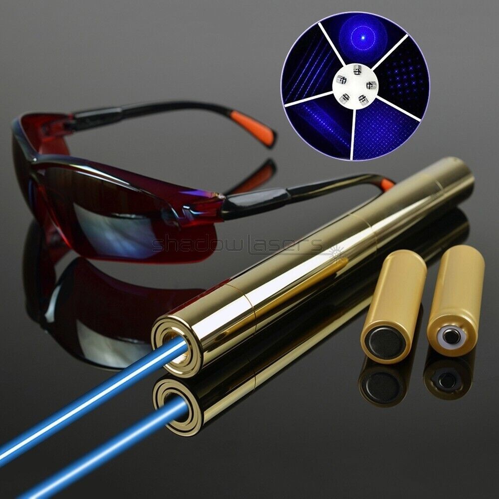 BX5-M 450nm Adjustable Focus Visible Blue Laser Pointer Pen Laser Beam Laser US