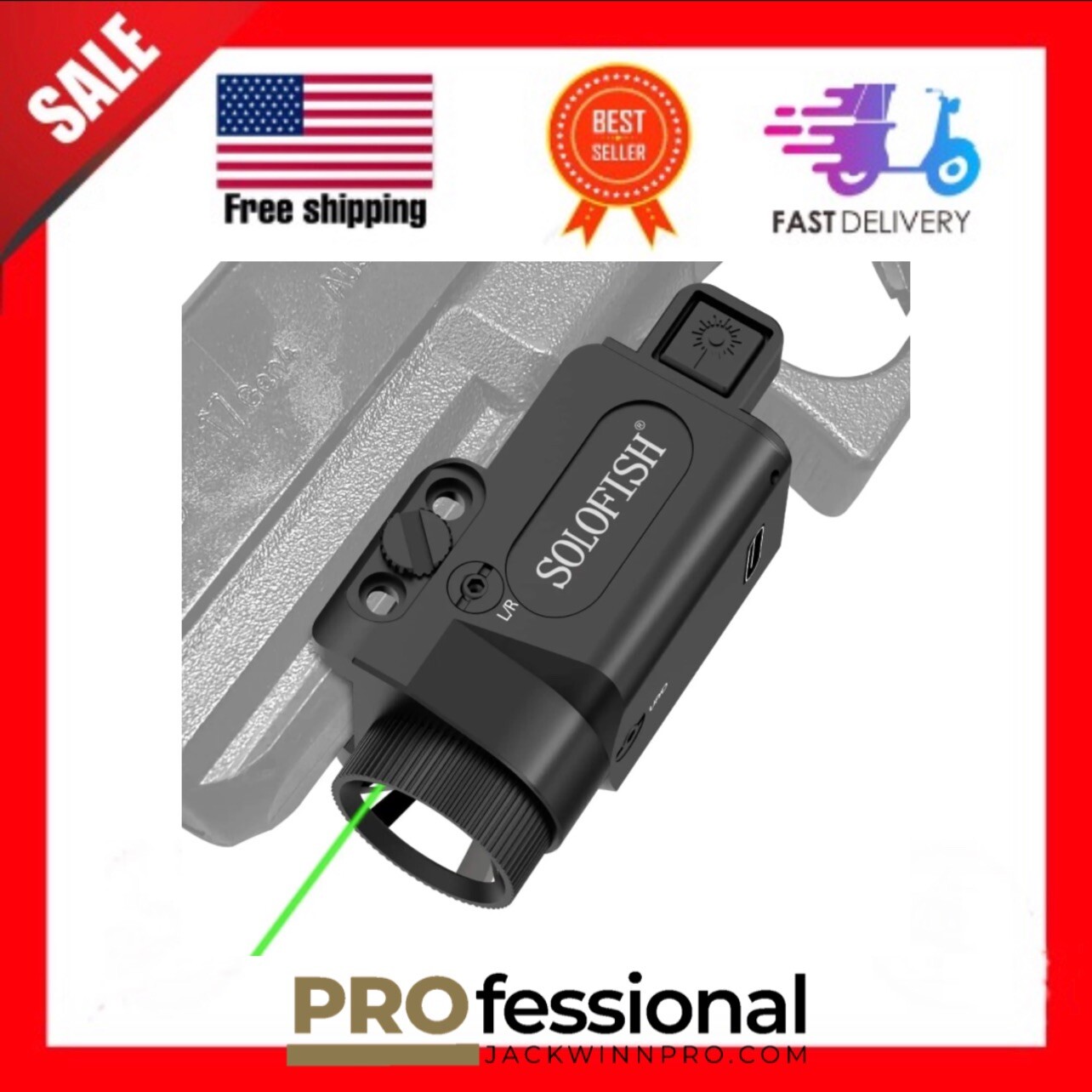 600/ 500Lm Tactical Flashlight Compatible for Full /Compact with Rail,multi Beam