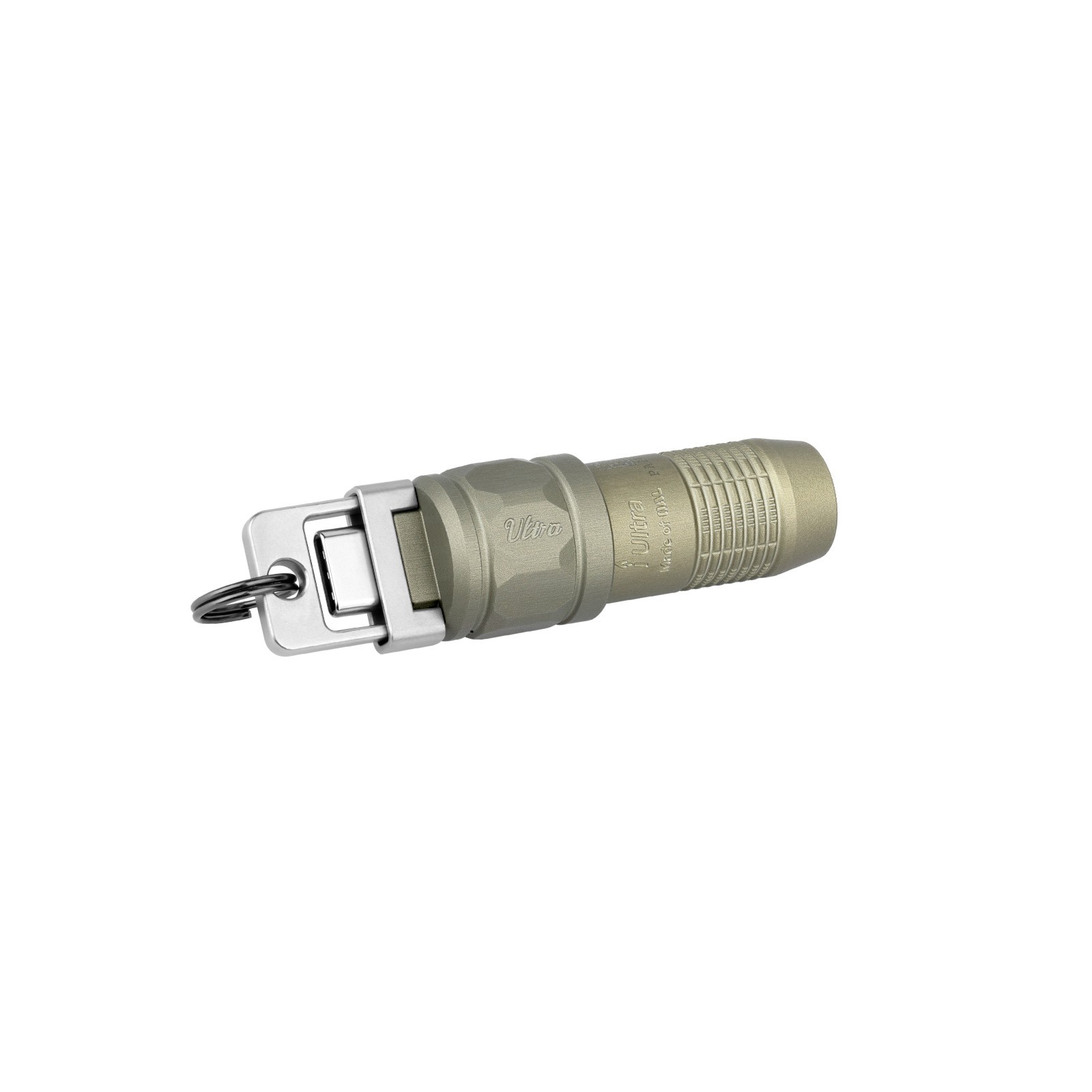 Olight iUltra Olive Green OAL Keychain Flashlight, 80 Lumens, USB-C Charging