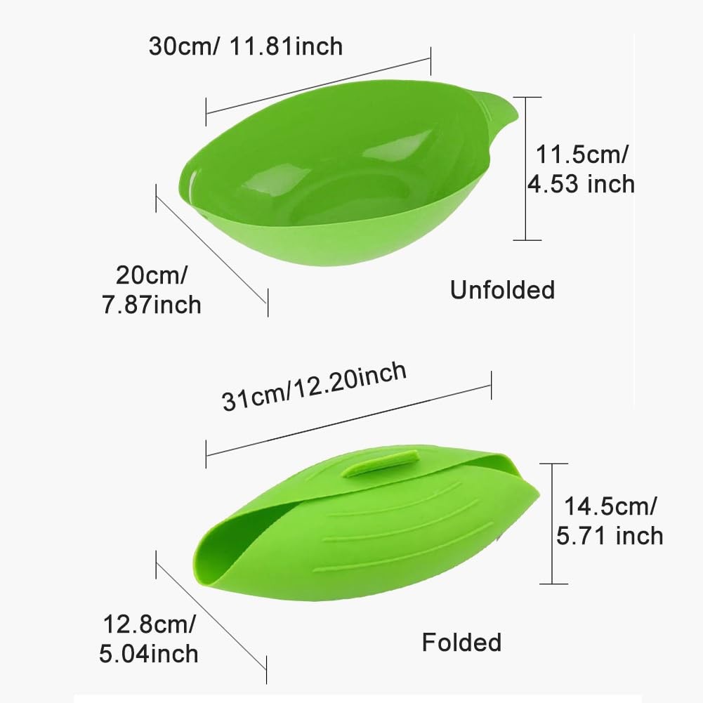 XIHUADOU Silicone Loaf Pan, Non-Stick Bread 12.20 x 5.04 x 5.71 inch, Green