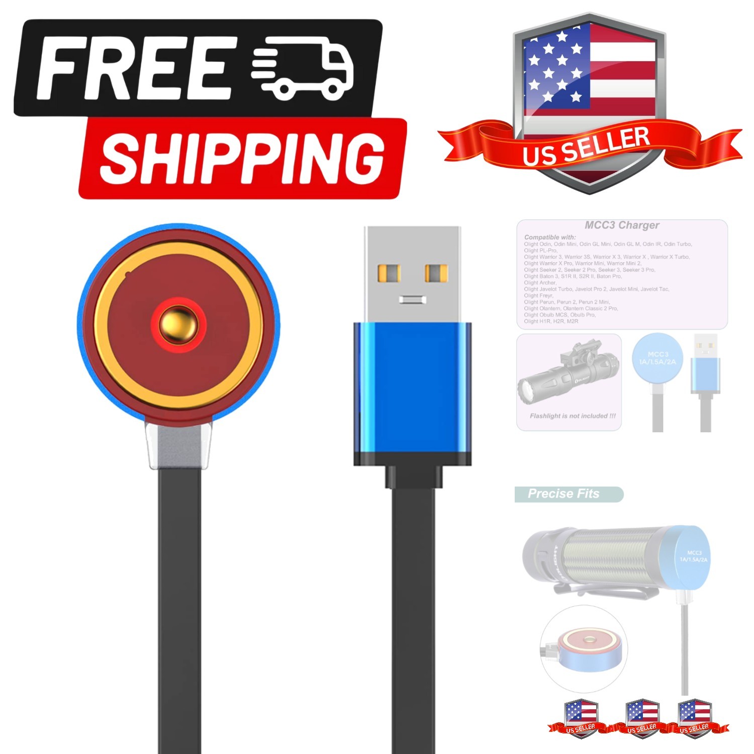 for Olight Odin/Odin Mini/PL-Pro/Baton3/Warrior Mini2/Perun 2/Seeker 3 Pro/Wa…