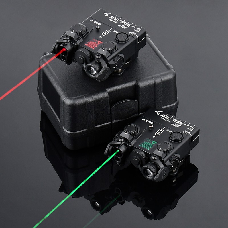 VCSEL DBAL-A2 IR LED Red Green Laser Dot Indicator Full Metal Strobe Weapon Lamp
