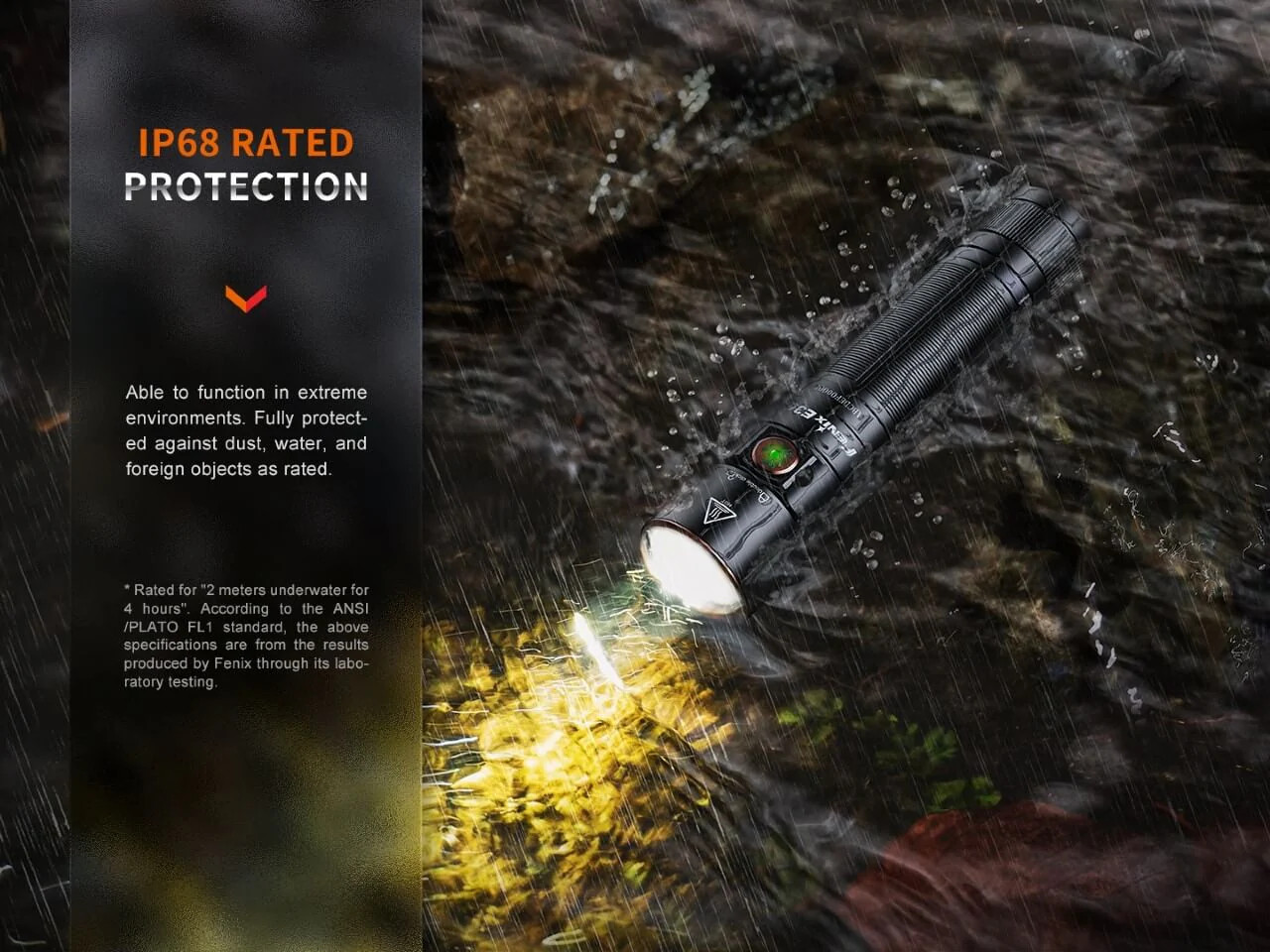 Fenix E35R EDC Flashlight | 3100 Lumens, 6 Modes, Max runtime 69 Hours, IOP