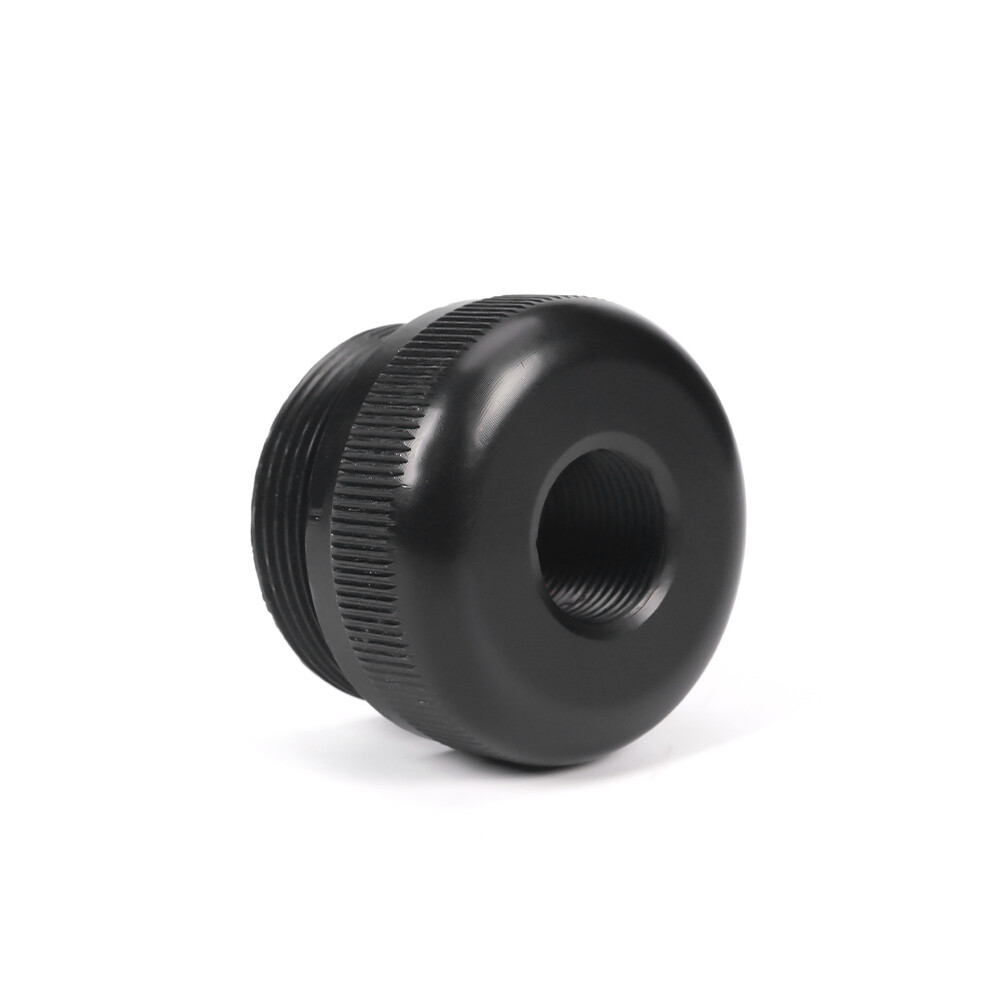 1/2-28 Aluminum End Caps Black High Quality 6061 Aluminum C Cell Cap Set