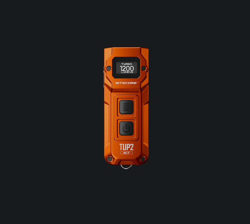 Nitecore TUP2 Pocket Light Orange Rechargeable Resists Water/Impact Keychain