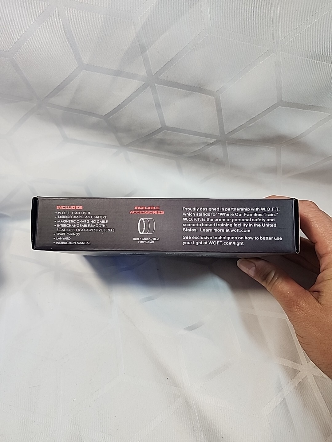 POWERTAC W.O.F.T. 1200 LUMENS SELF DEFENSE TACTICAL FLASHLIGHT Clip On NIB