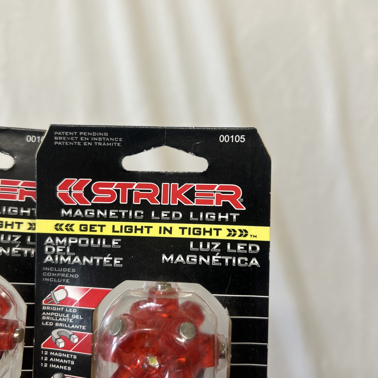 Striker 00105 Magnetic Light Mine 12 Spot Magnets Lot Of 3 (xx)