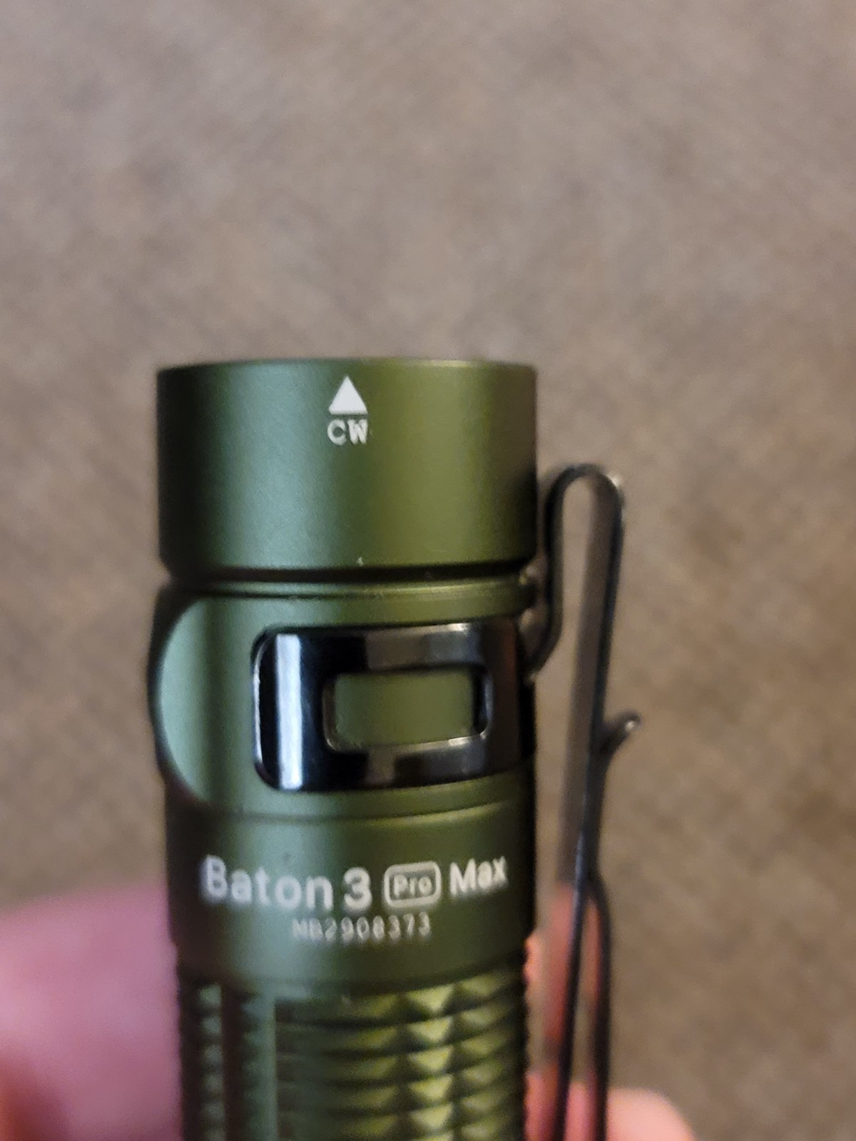 Olight Baton 3 Pro Max Powerful EDC Flashlight, CW OD Green 2500 Lumen