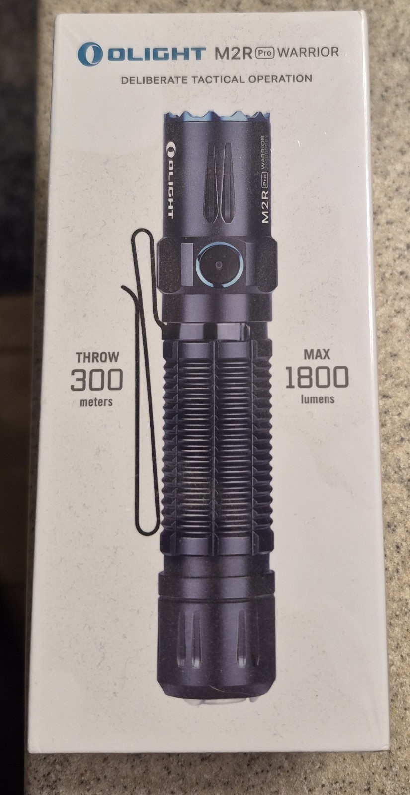 Olight M2r Pro Warrior Flashlight Max 1800 Lumens Throw 300 Meters
