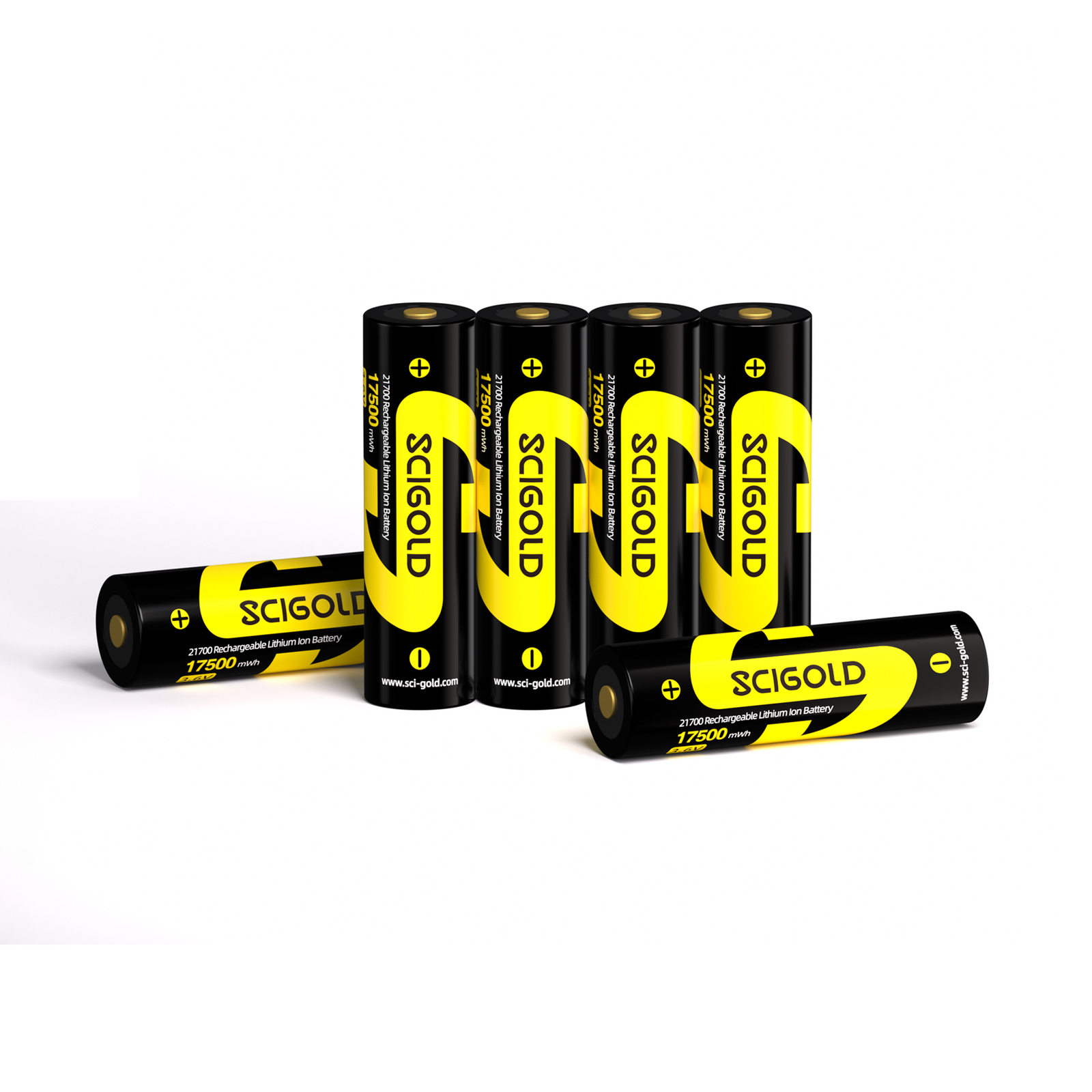 Scigold Rechargeable Battery 3.6V Battery li-ion 21700 for Headlamp Flashlight