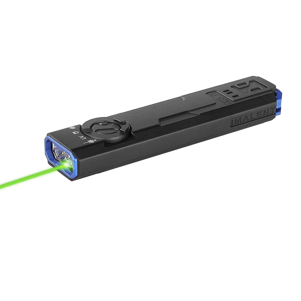 IMALENT GR35 2800 Lumens EDC Flat Flashlight Combine White LED UV and Green Beam