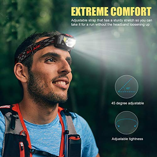 2PCS Waterproof Head Torch Rechargeable LED Headlamp Flashlight USB Camping Fish